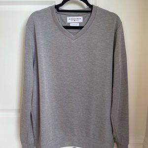 Mizzen + Main Men's V-Neck Trim Fit Sweater